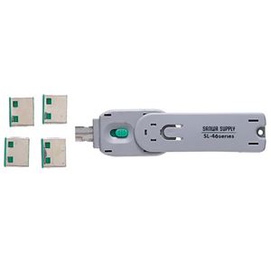 (まとめ)サンワサプライ USBコネクタ取付けセキュリティ SL-46-G【×2セット】 - 拡大画像