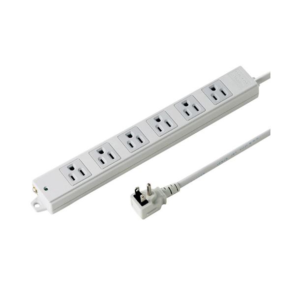 サンワサプライ 工事物件タップ(6個口・3m) TAP-K6NL-3f00