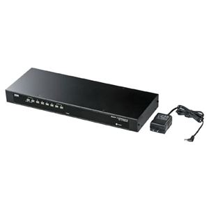 サンワサプライ PS/2・USB両対応パソコン自動切替器(8:1) SW-KVM8UP 商品写真