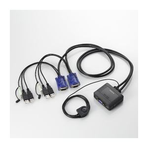 エレコム USBパソコン切替器 KVM-KUS 商品画像