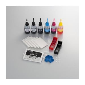 エレコム キヤノン用 詰め替えインク(5色セット) THC-MP500SETN 商品写真