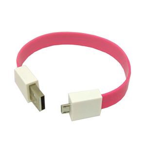 (まとめ)3Aカンパニー Loop/ループ microUSBケーブル 0.2m ピンク 充電/データ転送対応 LOOP-USB02PK【×10セット】 商品画像