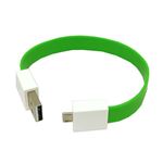 (まとめ)3Aカンパニー Loop/ループ microUSBケーブル 0.2m ライム 充電/データ転送対応 LOOP-USB02GR【×10セット】