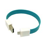 (まとめ)3Aカンパニー Loop/ループ microUSBケーブル 0.2m タイダイブルー 充電/データ転送対応 LOOP-USB02BL【×10セット】