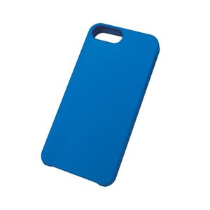 (まとめ)エレコム iPhone5用シリコンケース(ブルー) PS-A12SCBUN【×5セット】 商品画像