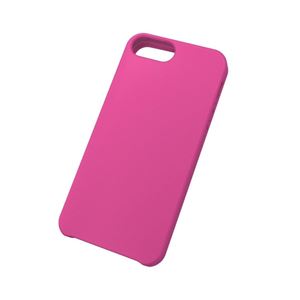 (まとめ)エレコム iPhone5用シリコンケース(ピンク) PS-A12SCPNN【×5セット】 - 拡大画像