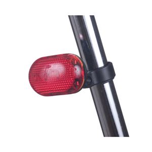 (まとめ)YAZAWA 自転車用LEDライト 赤色LED×3灯 LB201RD【×10セット】 - 拡大画像