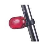 (まとめ)YAZAWA 自転車用LEDライト 赤色LED×3灯 LB201RD【×10セット】