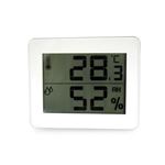 (まとめ)YAZAWA デジタル温湿度計 ホワイト DO01WH【×3セット】