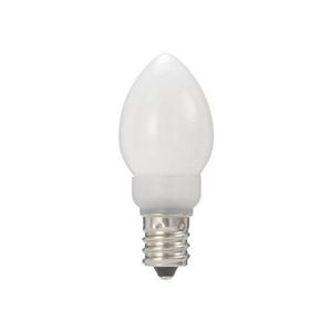 (まとめ)YAZAWA ローソク形LEDランプ電球色E12ホワイト LDC1LG23E12W【×10セット】 - 拡大画像