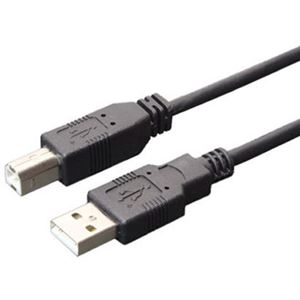 (まとめ)ミヨシ USBケーブル AtoB 1m ブラック USB-N10/BK【×10セット】 - 拡大画像