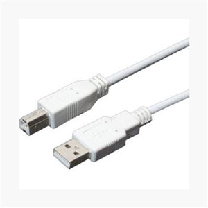 (まとめ)ミヨシ USBケーブル AtoB 1m ホワイト USB-N10/WH【×10セット】 商品画像
