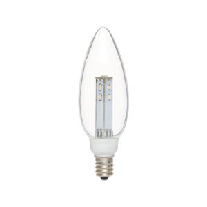 (まとめ)YAZAWA C32形LEDランプ電球色E12クリア LDC1LG32E123【×5セット】 - 拡大画像