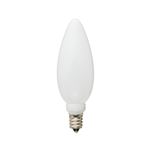 (まとめ)YAZAWA C32形LEDランプ電球色E12ホワイト LDC1LG32E12W3【×5セット】