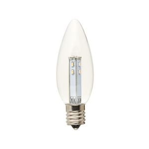 (まとめ)YAZAWA C32形LEDランプ電球色E17クリア LDC1LG32E173【×5セット】 - 拡大画像
