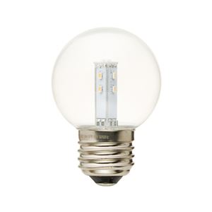 (まとめ)YAZAWA G50形LEDランプ電球色E26クリア LDG1LG503【×5セット】 - 拡大画像