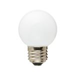 (まとめ)YAZAWA G50形LEDランプ電球色E26ホワイト LDG1LG50W3【×5セット】