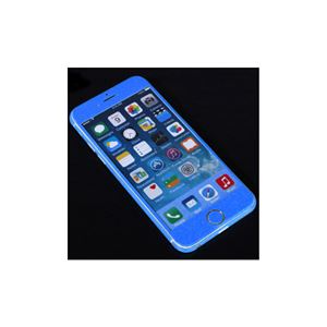 (まとめ)ITPROTECH 全面保護スキンシール for iPhone6/ブルー YT-3DSKIN-BL/IP6【×10セット】 - 拡大画像