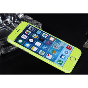 (まとめ)ITPROTECH 全面保護スキンシール for iPhone6Plus/ライムグリーン YT-3DSKIN-LG/IP6P【×10セット】
