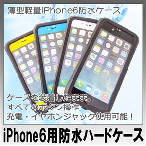 (まとめ)ITPROTECH スリム防水ケース For iPhone6/ブルー YT-PG-i6001-BL【×3セット】 - 拡大画像
