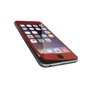(まとめ)エレコム iPhone6s Plus/6 Plus用液晶保護ガラス/フレーム付/レッド PM-A15LFLPGGORD【×2セット】