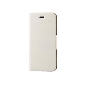 (まとめ)エレコム iPhone6s/6用ソフトレザーカバー/薄型/ホワイト PM-A15PLFUMWH【×2セット】