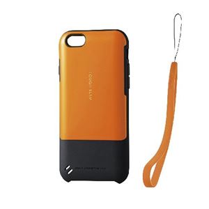 (まとめ)エレコム iPhone6s/6用TOUGH SLIMケース/オレンジ PM-A15TSDR【×2セット】