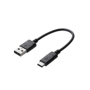 (まとめ)エレコム USB2.0ケーブル(認証品、A-C) MPA-AC01NBK【×3セット】 - 拡大画像