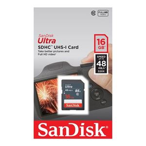 (まとめ)SanDisk サンディスク SDHCカード 16GB Class10 海外パッケージ SDSDUNB-016G-GN3IN【×5セット】 - 拡大画像