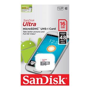 (まとめ)SanDisk サンディスク microSDHCカード 16GB Class10 海外パッケージ SDSQUNB-016G-GN3MN【×5セット】