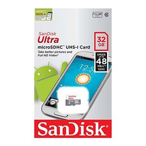 (まとめ)SanDisk サンディスク microSDHCカード 32GB Class10 海外パッケージ SDSQUNB-032G-GN3MN【×3セット】 - 拡大画像