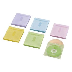 (まとめ)エレコム Blu-ray・CD・DVD対応不織布ケース タイトルカード CCD-NIWB120ASO【×5セット】 - 拡大画像