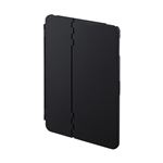 (まとめ)サンワサプライ iPadmini4ハードケース(スタンドタイプ・黒) PDA-IPAD74BK【×2セット】
