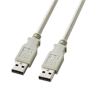 (まとめ)サンワサプライ USBケーブル KB-USB-A1K2【×5セット】 商品画像