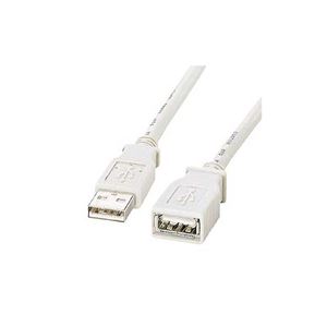 (まとめ)サンワサプライ USB延長ケーブル KB-USB-E1K2【×5セット】 - 拡大画像