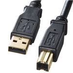 (まとめ)サンワサプライ USB2.0ケーブル KU20-06BKHK【×5セット】