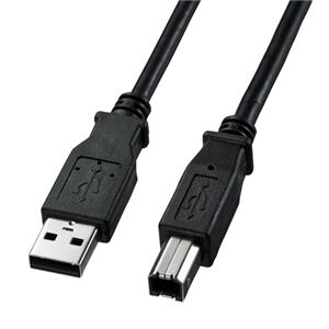 (まとめ)サンワサプライ USB2.0ケーブル KU20-15BKK【×5セット】 - 拡大画像