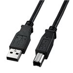 (まとめ)サンワサプライ USB2.0ケーブル KU20-15BKK【×5セット】