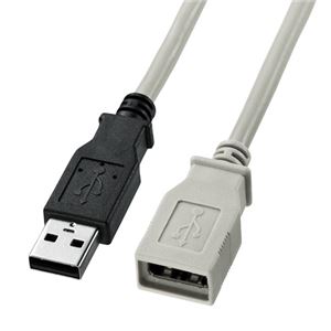 (まとめ)サンワサプライ USB延長ケーブル KU-EN03K【×5セット】 - 拡大画像