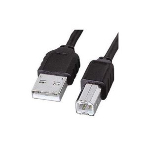 (まとめ)サンワサプライ エコ極細USBケーブル(スリムコネクタ) KU-SLEC2K【×5セット】 - 拡大画像