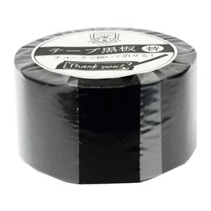 (まとめ)日本理化学工業 テープ黒板替テープ 30ミリ幅 黒 STRE-30-BK【×10セット】 - 拡大画像