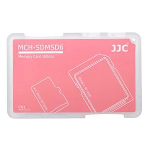 (まとめ)エツミ JJC メディアホルダー SDカード2枚+マイクロSD4枚用 レッド JJC-SDMSD6RD【×5セット】 商品画像