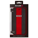 NISSAN 公式ライセンス品 NISMO RED STRIPE LEATHER BOOK TYPE CASE iPhone6 PLUS用 NM-P55B5BK