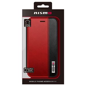 NISSAN 公式ライセンス品 NISMO BICOLOR LEATHER BOOK TYPE CASE iPhone6 PLUS用 NM-P55B3RD - 拡大画像