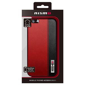 NISSAN 公式ライセンス品 NISMO BICOLOR LEATHER HARD CASE iPhone6 用 NM-P47S3RD - 拡大画像