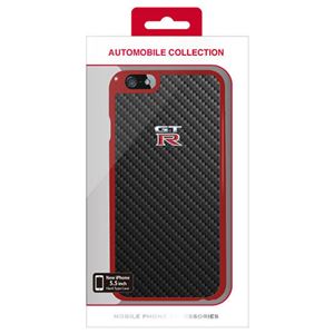 NISSAN 公式ライセンス品 GT-R CARBON HARD CASE iPhone6 PLUS用 NR-P55S1RB - 拡大画像