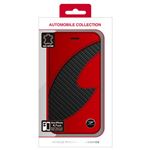 NISSAN 公式ライセンス品 FAIRLADY Z CARBON LEATHER BOOK TYPE CASE RED iPhone6 用 NZ-P47B1RD