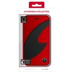 NISSAN 公式ライセンス品 FAIRLADY Z CARBON LEATHER BOOK TYPE CASE RED iPhone6 PLUS用 NZ-P55B1RD