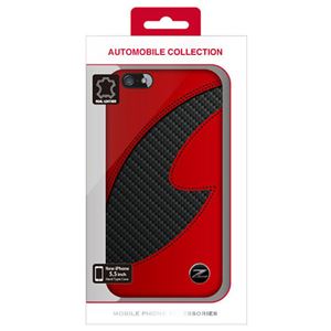 NISSAN 公式ライセンス品 FAIRLADY Z CARBON LEATHER HARD CASE RED iPhone6 PLUS用 NZ-P55S1RD - 拡大画像