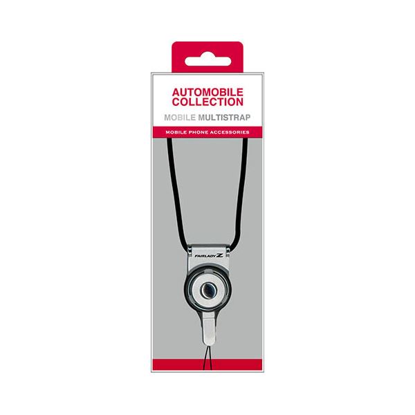 (まとめ)NISSAN 公式ライセンス品 FAIRLADY Z MOBILE MULTI STRAP SILVER NZNP-FSSL【×2セット】f00